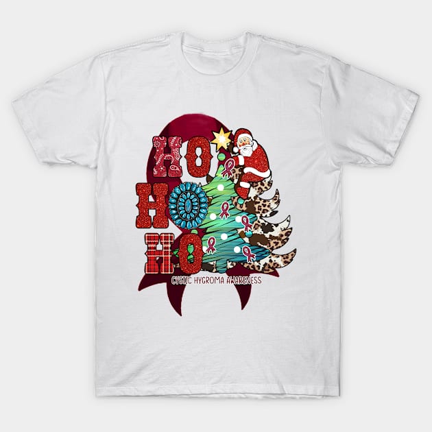 Cystic Hygroma Awareness - santa claus western christmas T-Shirt by StevenPeacock68